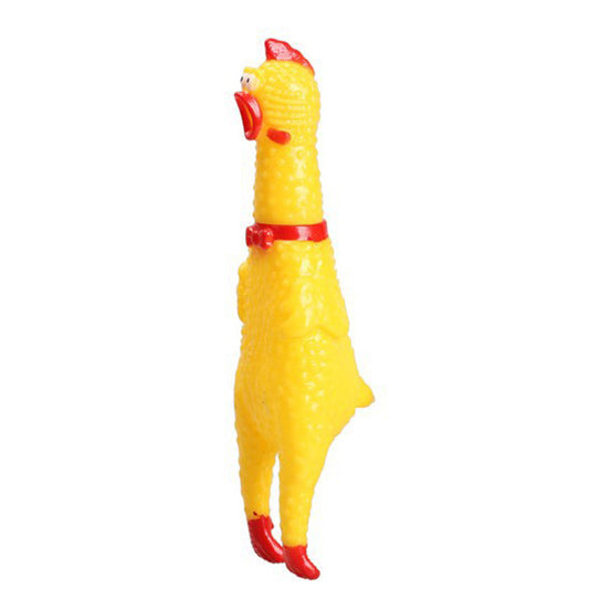 The Signing Chicken - Rubber Dog Toy - 2 sizes