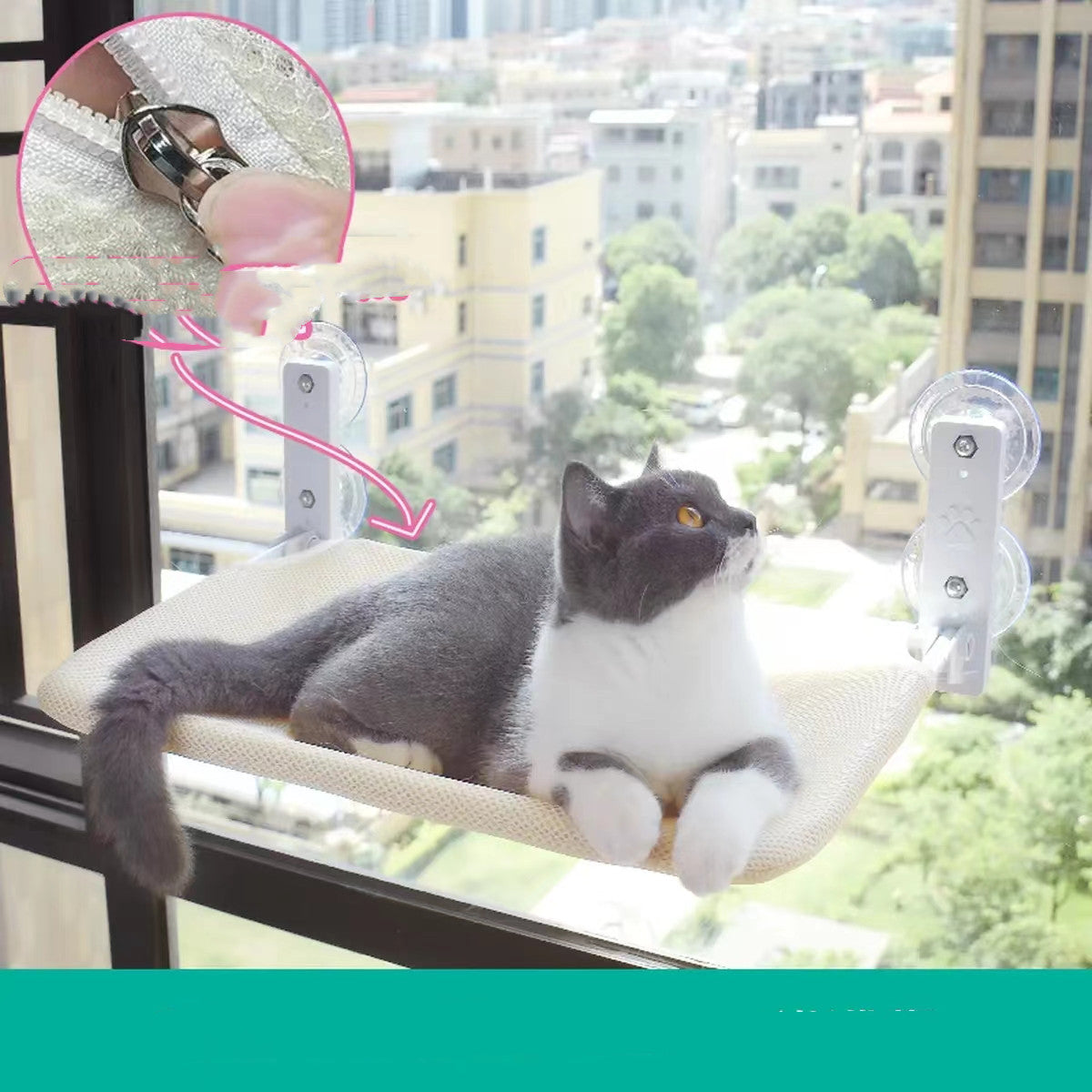 Fold-away Cat Window Hammock - 2 Sizes