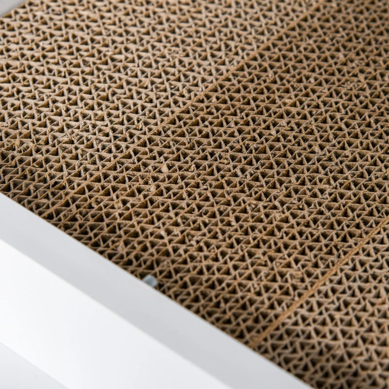 Cat Litter Box Enclosure End Table with Scratcher