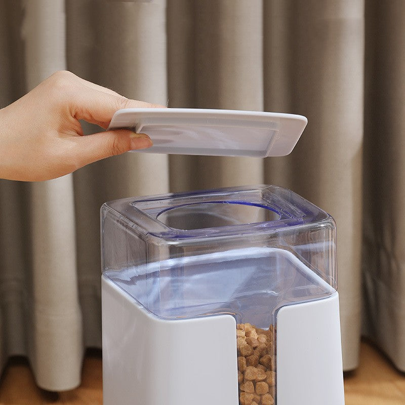 Pet Double Bowl Automatic Feeder Waterer - 2 Colors Automatic Pet Feeder - InspirationIncluded