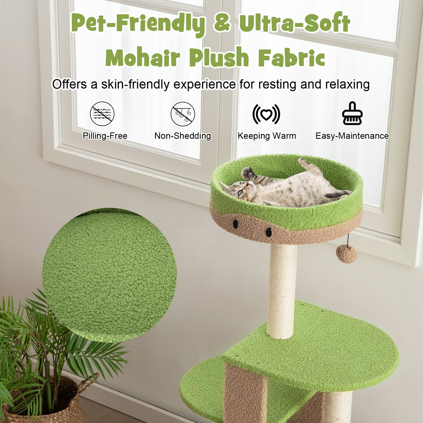 The Perky Perch - Cat Tree Tower - 5-Tier