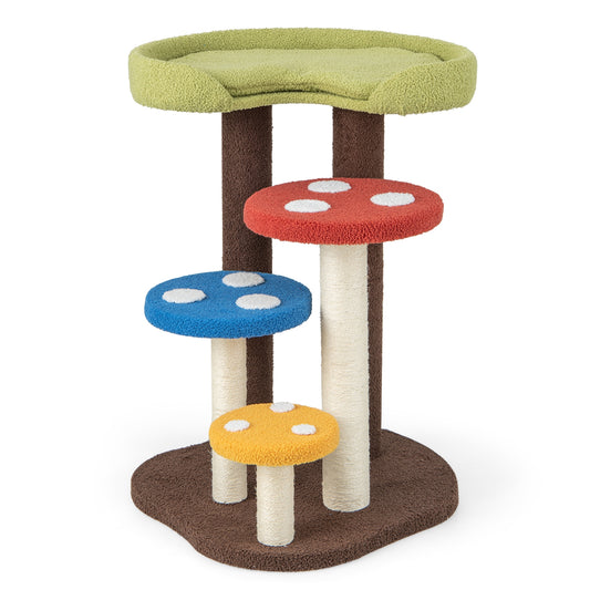 The Enchanted Mushroom - Cat Tree - 3-In-1