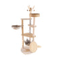 Cat Climber with Integrated Hammock and Toys