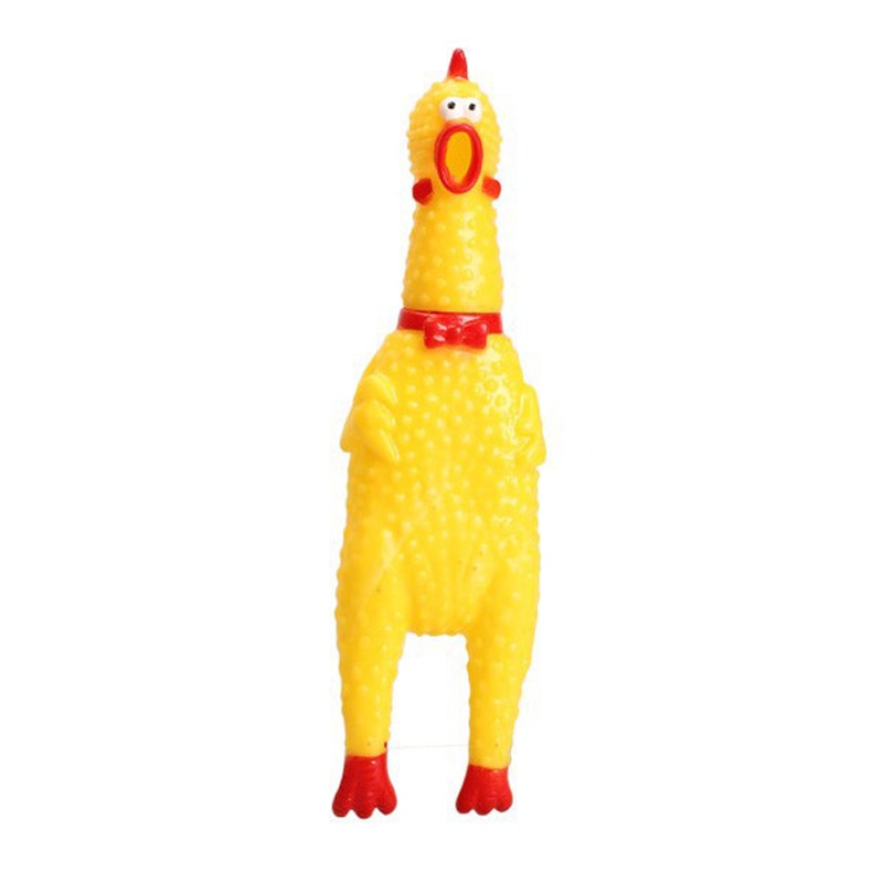 The Signing Chicken -  Rubber Dog Toy - 2 sizes