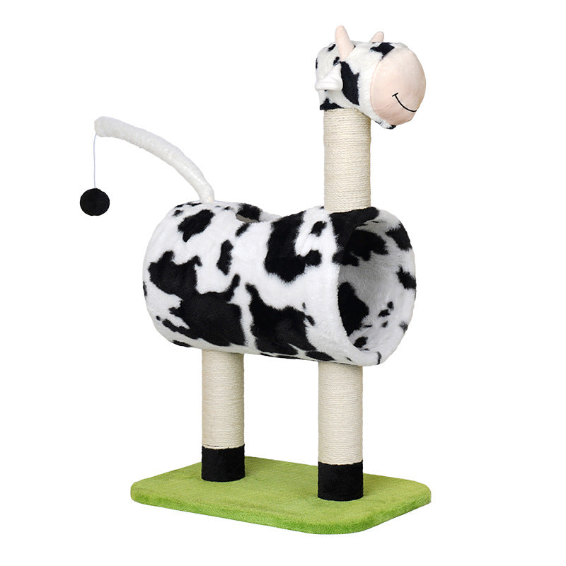 Cow Print Scratching Post and Nest
