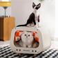 Retro TV Cabinet Cat House and Scratcher