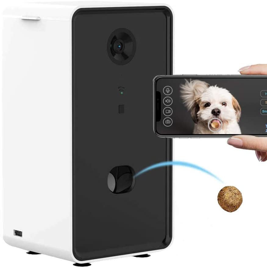 Smart Pet Treat Dispenser with Camera and Remote Functioning