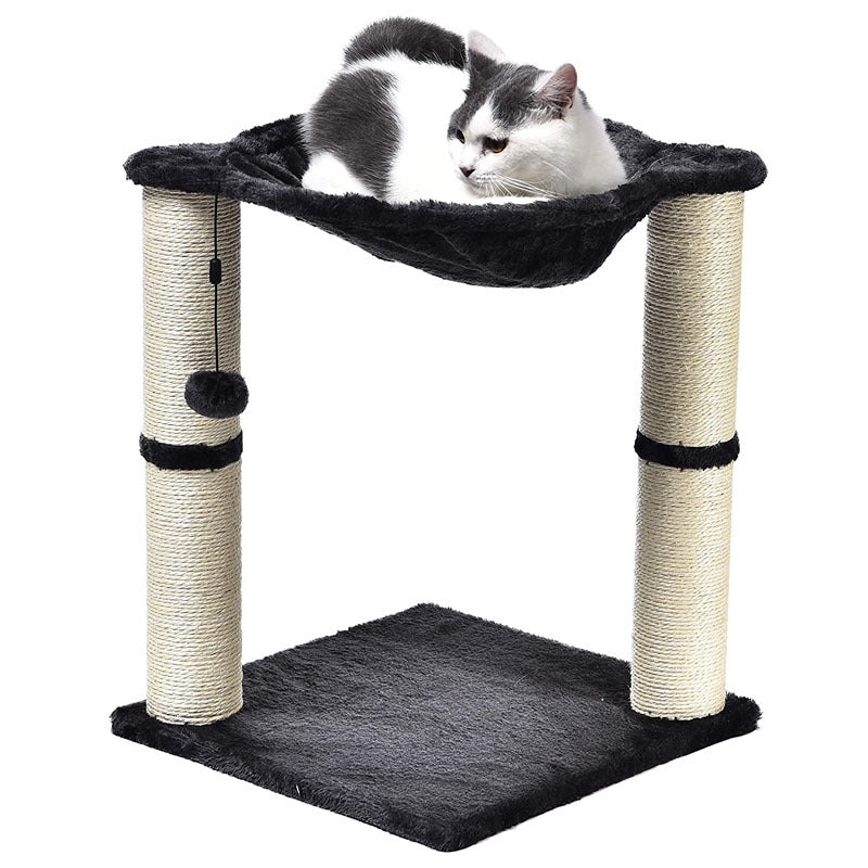 Scratching Post with an Integrated Hammock