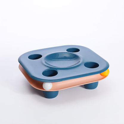 Multifunctional Cat Food Bowl and Track Toy