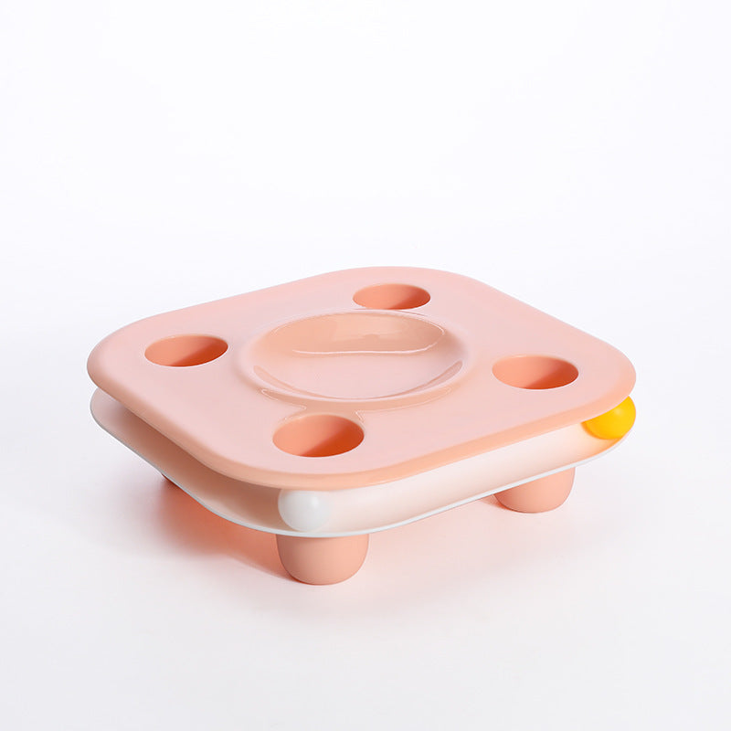 Multifunctional Cat Food Bowl and Track Toy