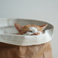 Fleece-Lined Paper Bag Nest With Scratching Board