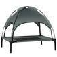 Elevated Outdoor Pet Bed With Canopy Shelter