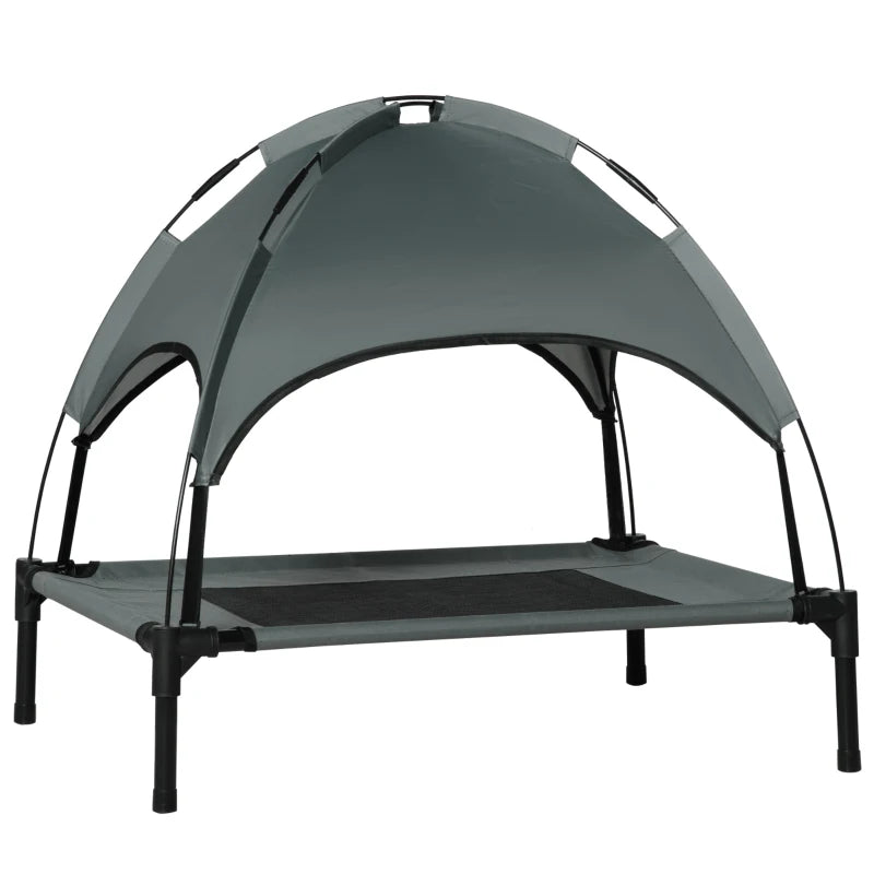 Elevated Outdoor Pet Bed With Canopy Shelter