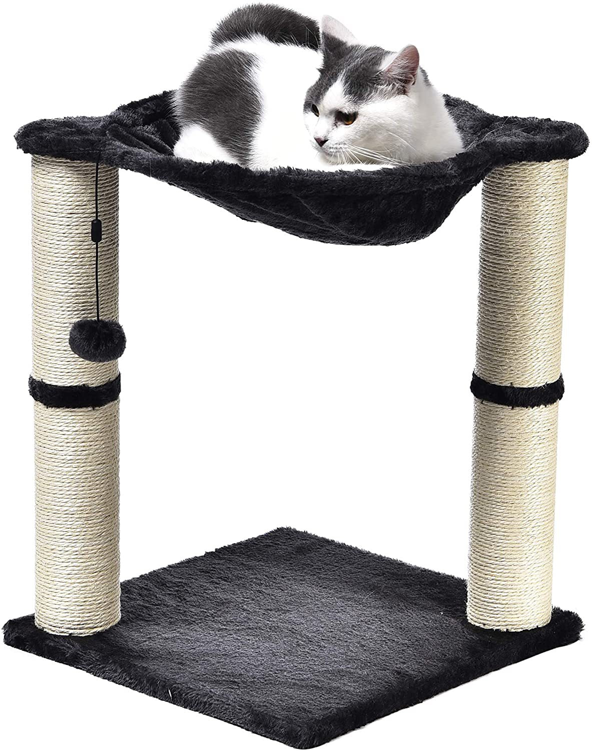 Scratching Post with an Integrated Hammock