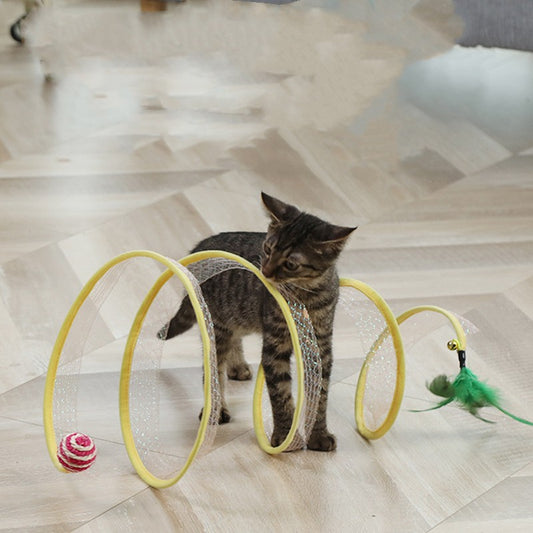 Foldable Cat Play Spiral