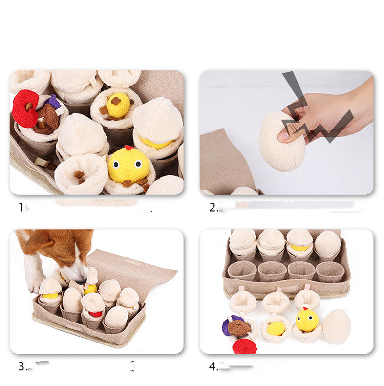 Get Crack'n Egg Carton Take-apart Snuffle Toy