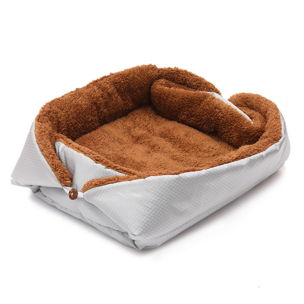 The Cuddler - Pet Bed - 2 in 1 mat with bed