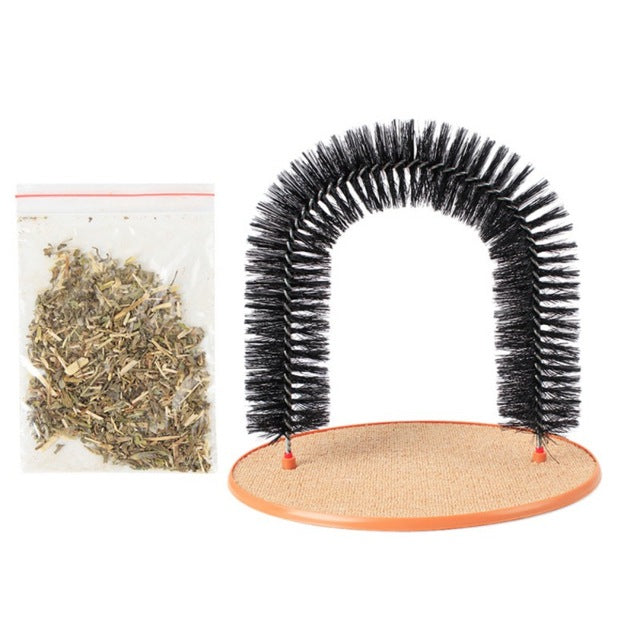 Cat Self-Grooming Hair Brush Arch For Shedding