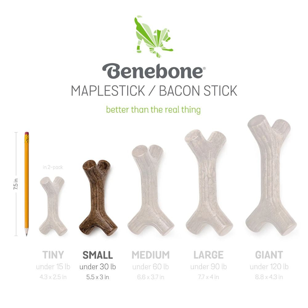 Benebone Bacon Stick Dog Chew Toy