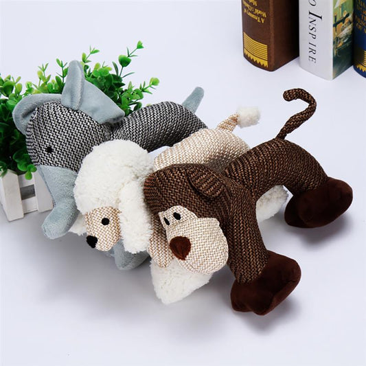 Bite-Resistant Plush Dog Toy