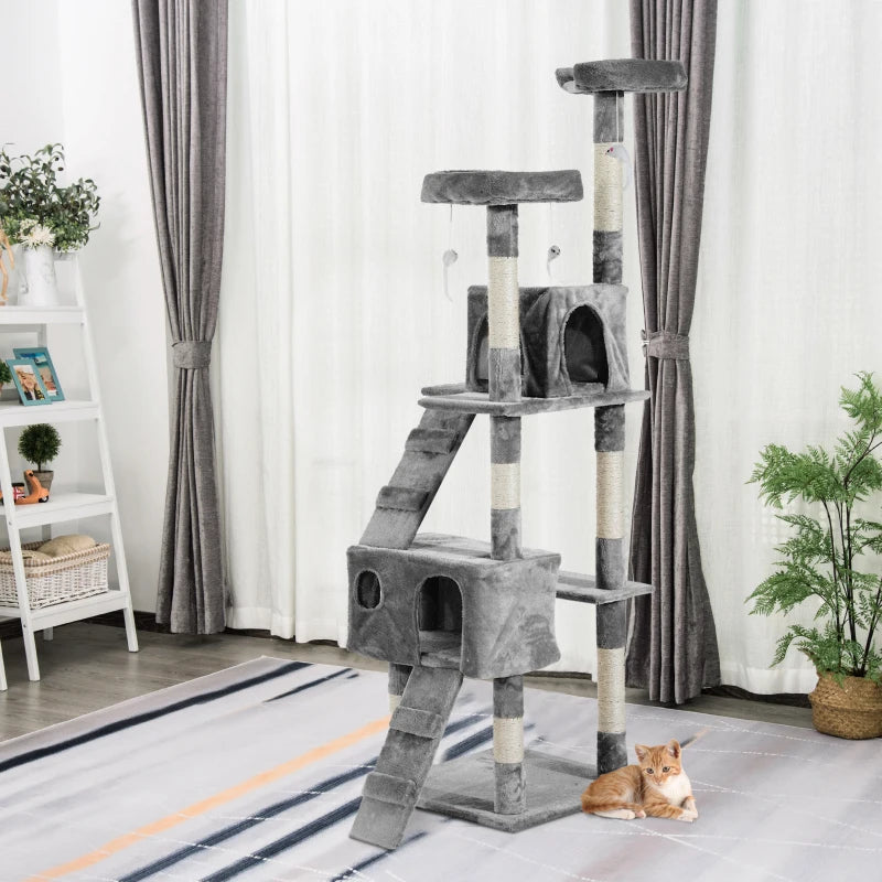 67" Premium Multi-Level Cat Scratching Tree Activity Centre