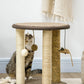 PawHut 17" Cat Tree, Kitty Activity Centre with Hanging Toys, and Jute, Sisal, Seagrass Scratching Post