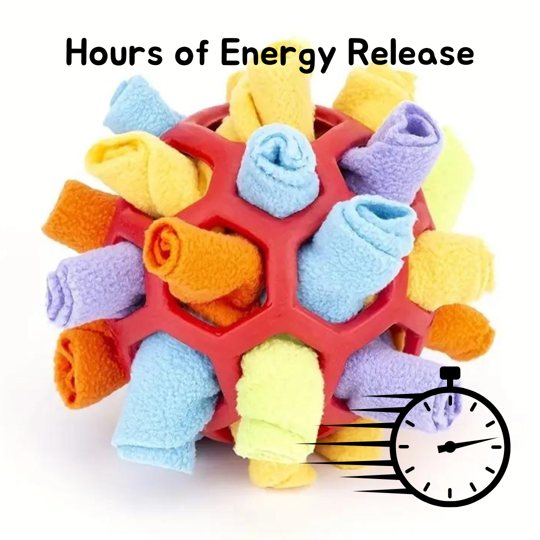 The Infinity Ball - Snuffle Toy - With Roll-out Fleece