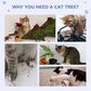 67" Premium Multi-Level Cat Scratching Tree Activity Centre