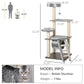 52" Cat Tree Tower Climbing Activity Centre with Sisal Scratching Post