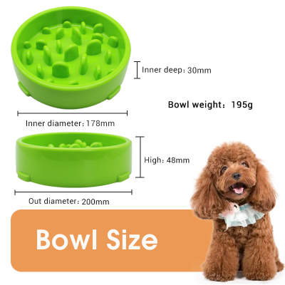 Large Slow Feeder Bowl With Non-Slip Feet