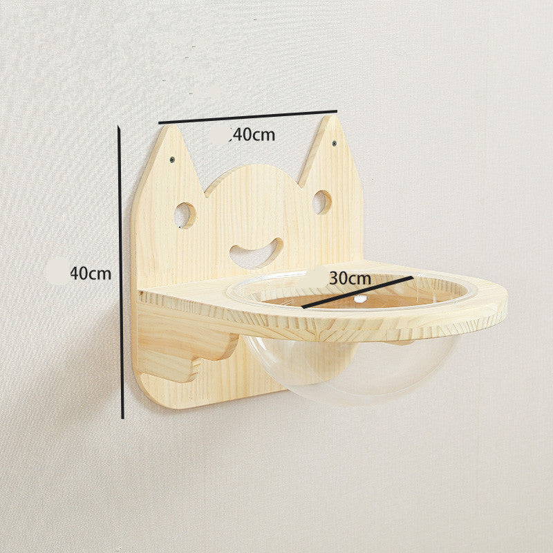 Solid Wood Wall Mounted Cat Platforms