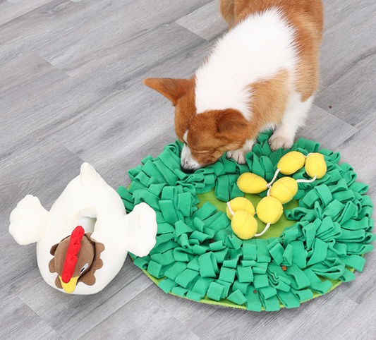 Henny Penny - Snuffle Mat - Nesting Hen with Eggs