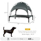 Elevated Outdoor Pet Bed With Canopy Shelter