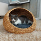 Rattan Nest with Cushion for Modern Pet Parents