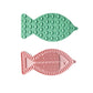 Fish-shaped Round Pet Silicone Snack Pad