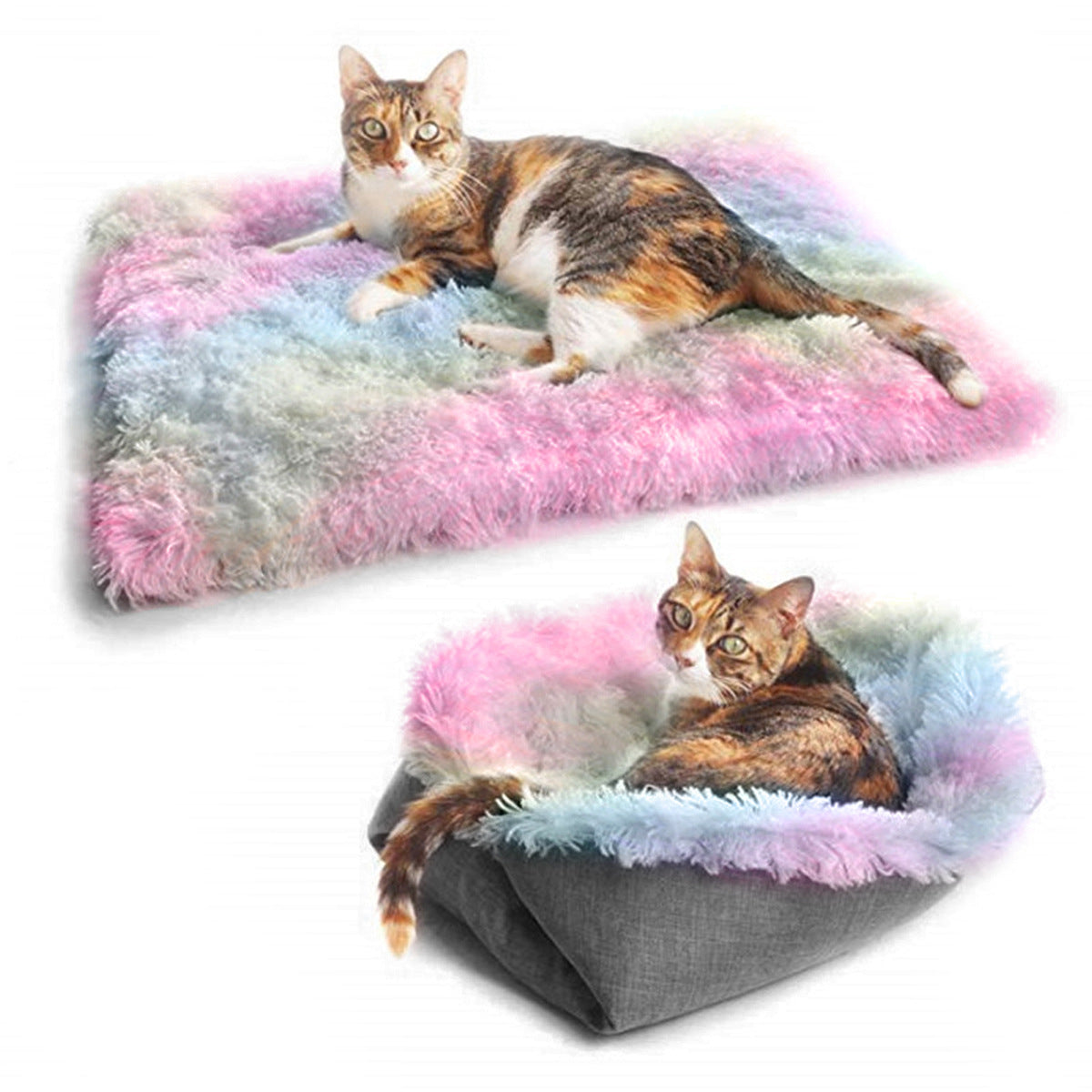 The Cuddler - Pet Bed - 2 in 1 mat with bed