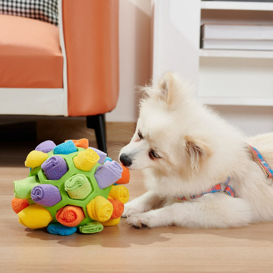 The Infinity Ball - Snuffle Toy - With Roll-out Fleece