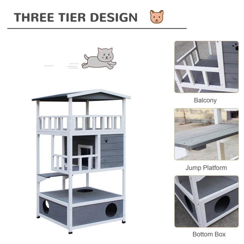 The Bunk House - Outdoor Cat House - For Multiple Cats