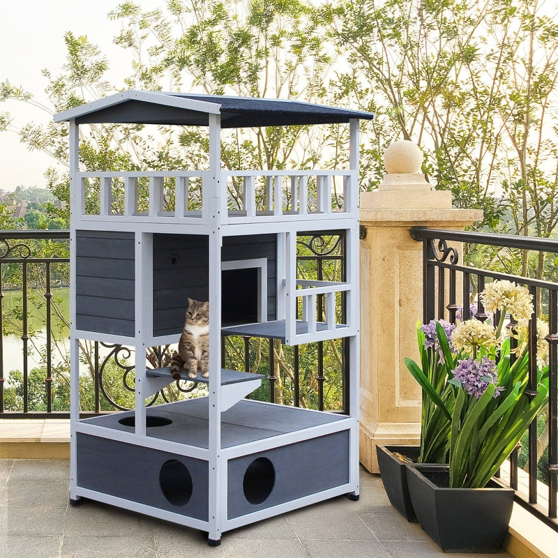 The Bunk House - Outdoor Cat House - For Multiple Cats