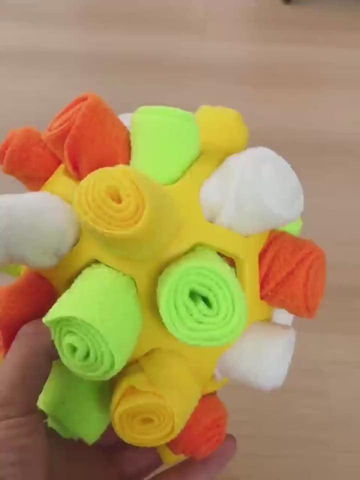 The Infinity Ball - Snuffle Toy - With Roll-out Fleece