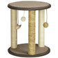 PawHut 17" Cat Tree, Kitty Activity Centre with Hanging Toys, and Jute, Sisal, Seagrass Scratching Post