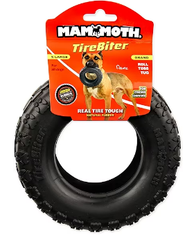 Rubber Tire Sturdy Dog Chew Toy by Mammoth