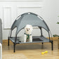 Elevated Outdoor Pet Bed With Canopy Shelter