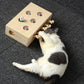 Wooden peekaboo cat toy