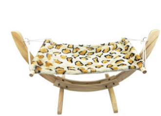 Removable Cat Hammock On Sturdy Wooden Base - InspirationIncluded