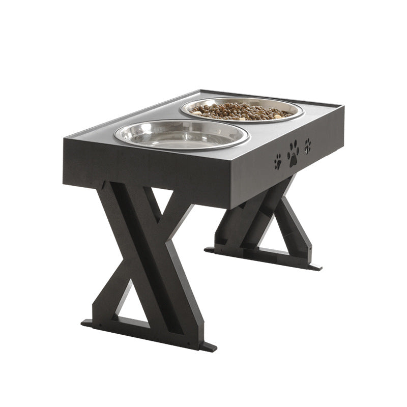 Stainless Steel Abs Adjustable Dog Bowl Pet Food Bowl - InspirationIncluded