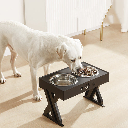 Stainless Steel Abs Adjustable Dog Bowl Pet Food Bowl - InspirationIncluded