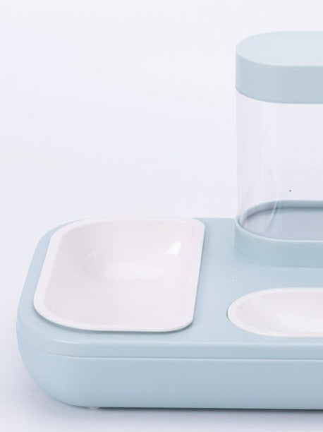 Modern Automatic Drinking Fountain 1.5L with Food Bowl for Pet Cats and Dogs Automatic pet fountain - InspirationIncluded