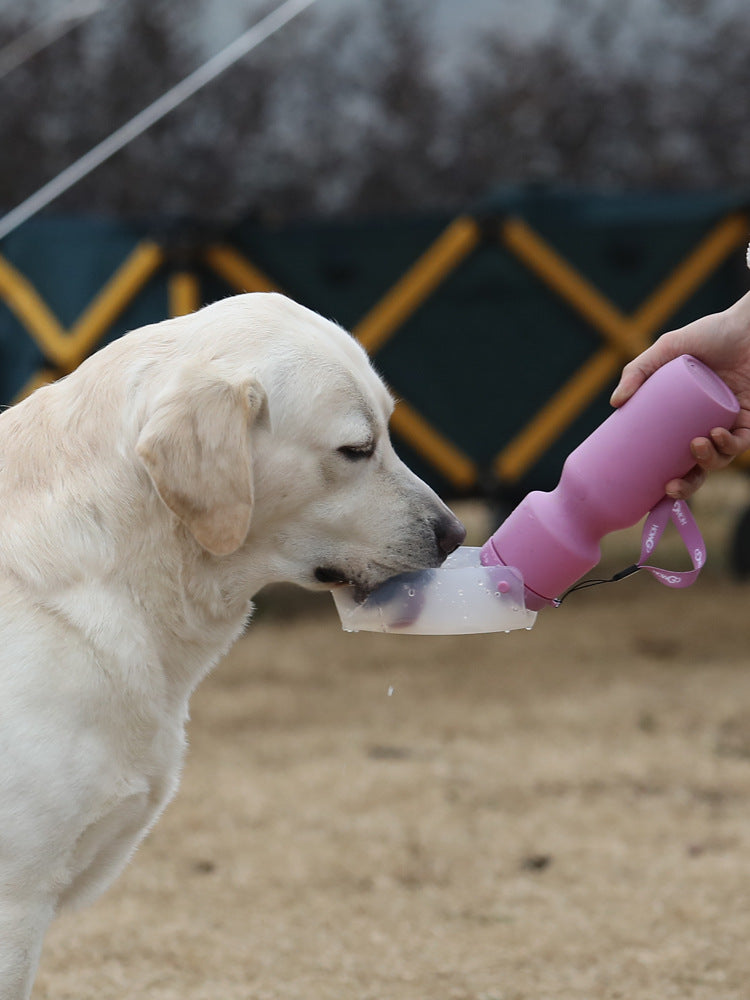 Foldout Easy Squeeze Pet Dog Travel Water Bottle Pet water bottle - InspirationIncluded