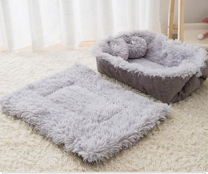 2 in 1 Super Soft Pet Mat and Nest Bed